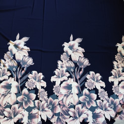 Marchiano Kwiaty Na Granacie - Barbie - 200g/m2