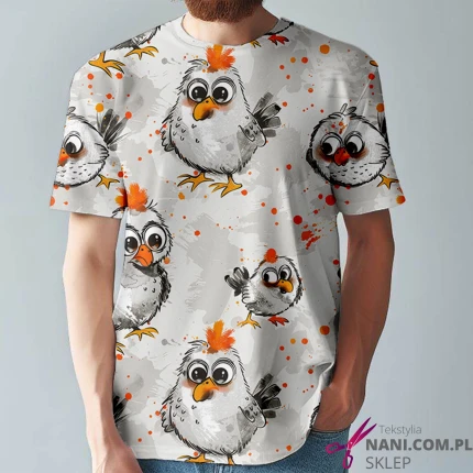 o kurczaki- Dresówka Pętelka 235g/m2