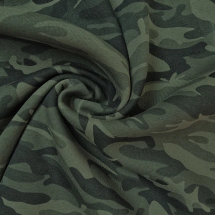 moro zielone- Dresówka drapana - 320g/m2