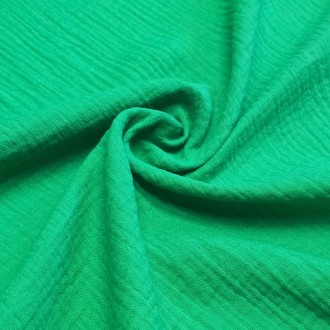 zieleń- MUŚLIN - 100% BAWEŁNA 130G/M2