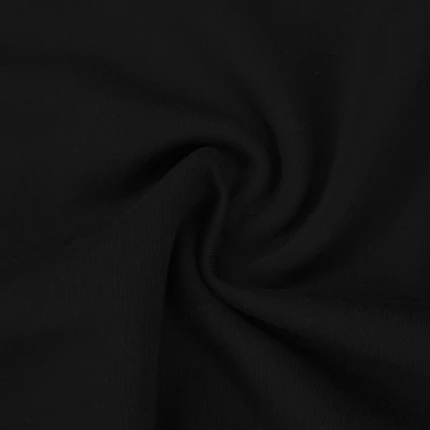 Czarna - Elastyczna Dresówka Drapana 280g/m2
