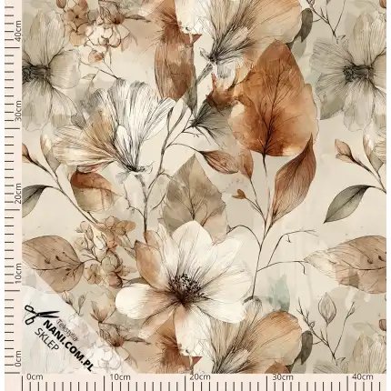 jesienny klimat- Dresówka Pętelka 235g/m2