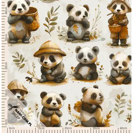 panda-- Dresówka Pętelka 235g/m2