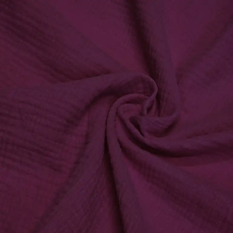 bordo- MUŚLIN - 100% BAWEŁNA 130G/M2