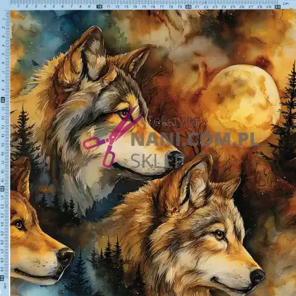 wilki 1- Dresówka Pętelka 235g/m2