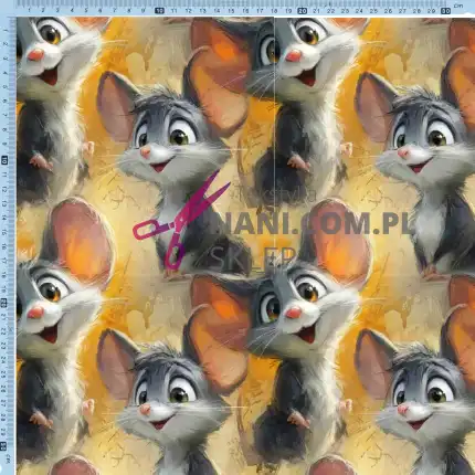 myszki- Dresówka Pętelka 235g/m2