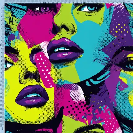 twarze- Dresówka Pętelka 235g/m2