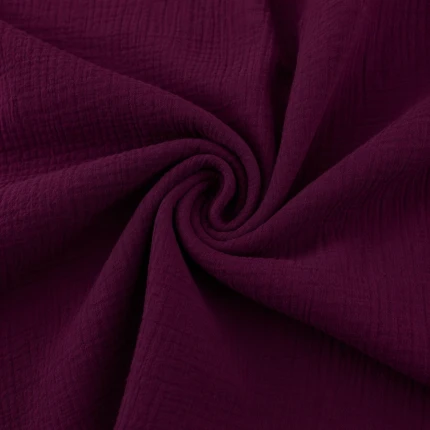burgund- Muślin - 100% bawełna 130g/m2