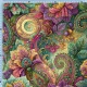 pre order- Jesienne paisley - Dresówka Pętelka 235g/m2