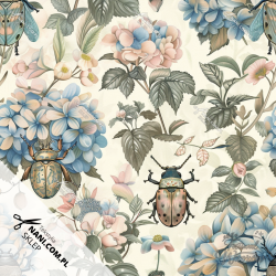 Chrząszcze vintage botaniczne